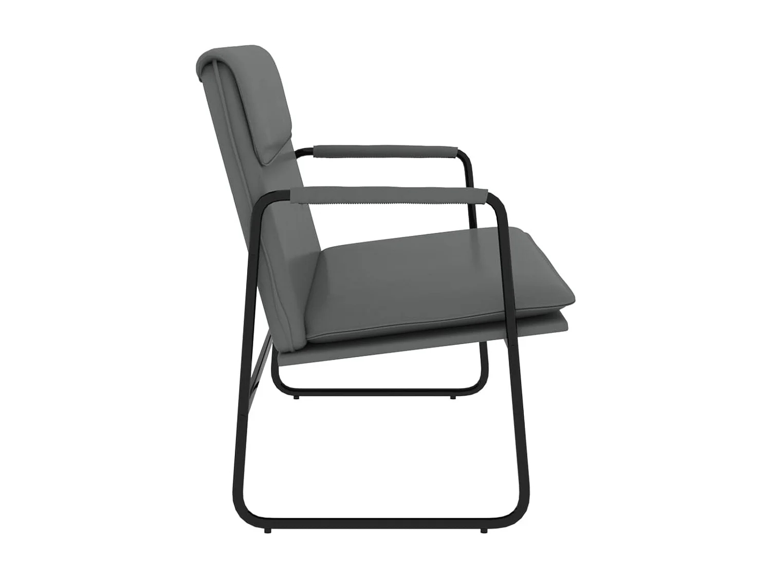 Banc Gris 100x64x80 Similicuir