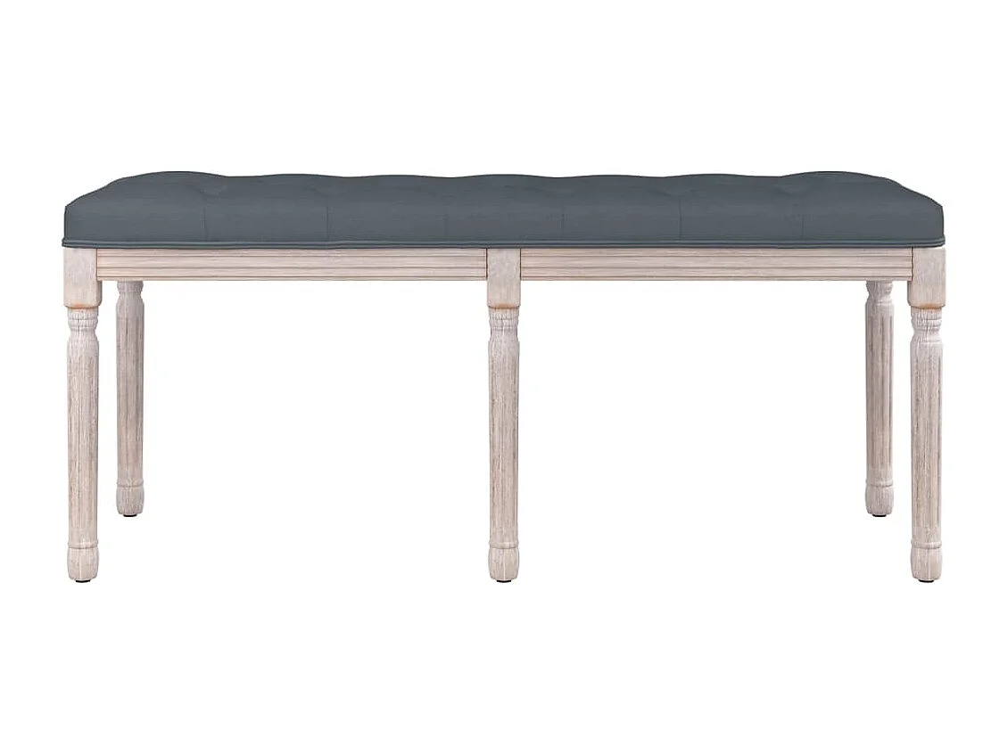 Banc Gris foncé 110x40x49 Velours