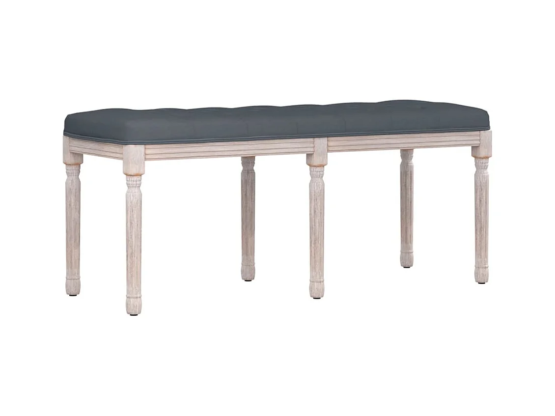 Banc Gris foncé 110x40x49 Velours
