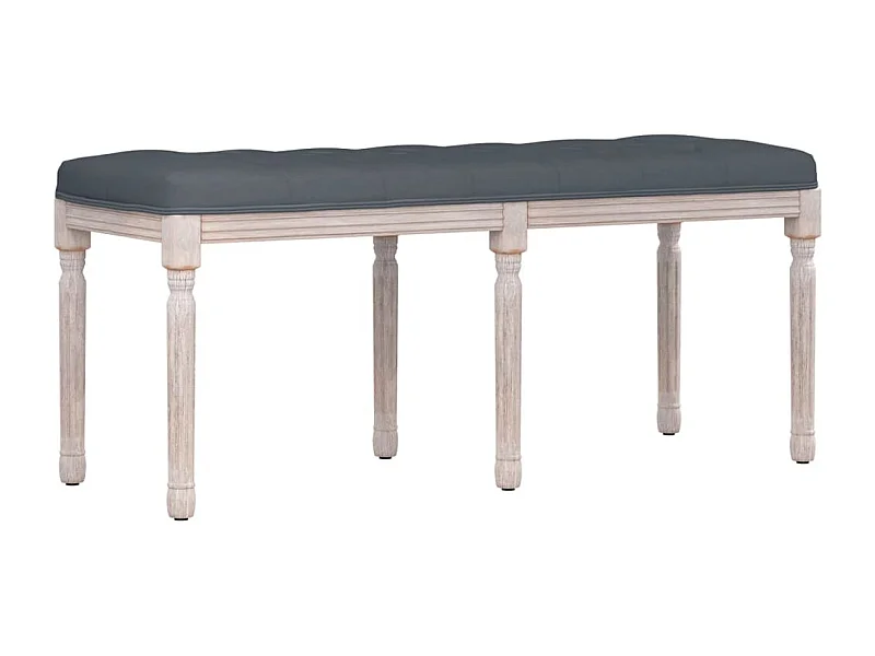 Banc Gris foncé 110x40x49 Velours
