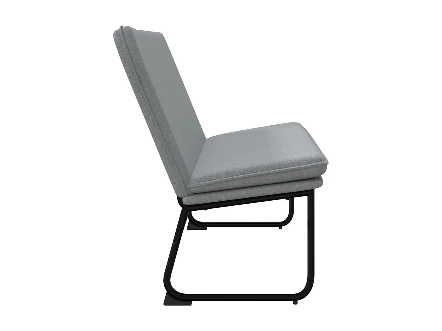 Banc Gris clair 100x75x76 Tissu