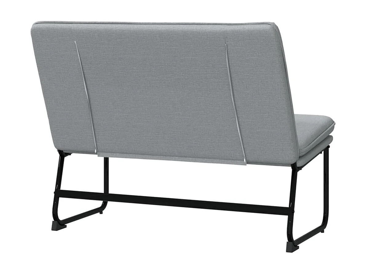 Banc Gris clair 100x75x76 Tissu