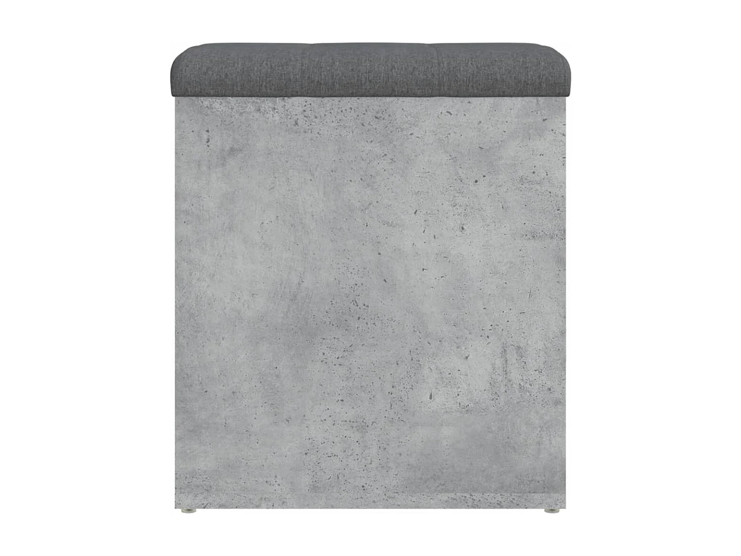 Banc de rangement gris béton 42x42x45 bois d'ingénierie