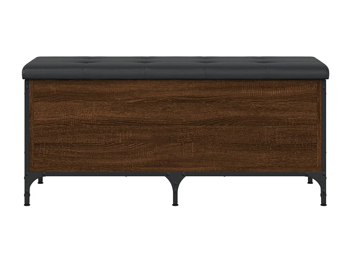 Banc de rangement chêne marron 102x42x45 bois d'ingénierie