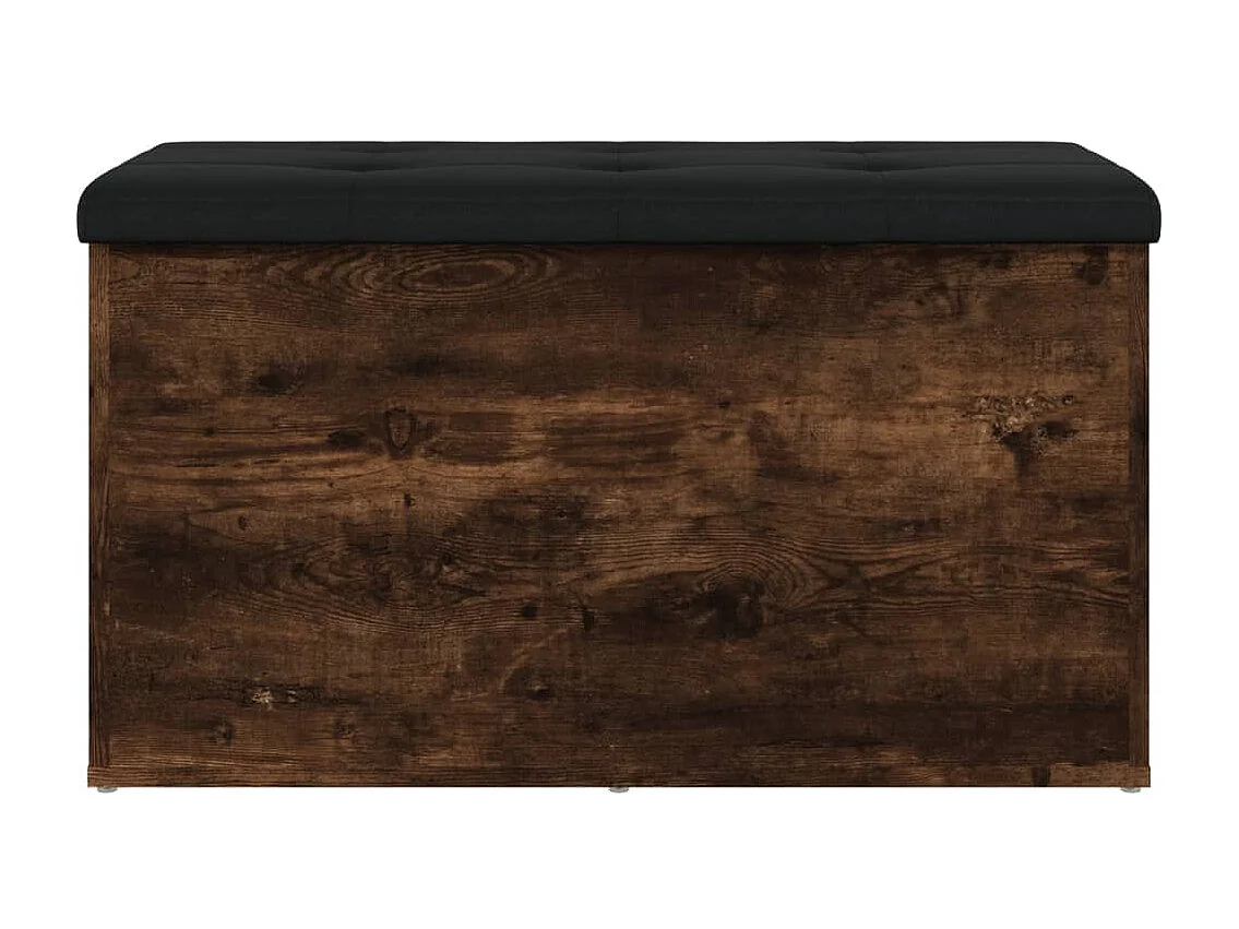 Banc de rangement chêne fumé 82x42x45 Bois d'ingénierie