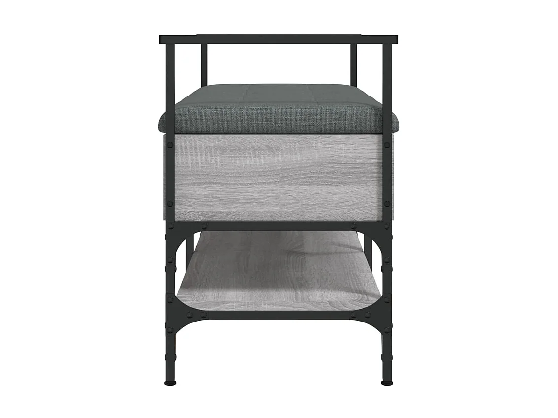 Banc à chaussures sonoma gris 85,5x42x57,5 bois d'ingénierie