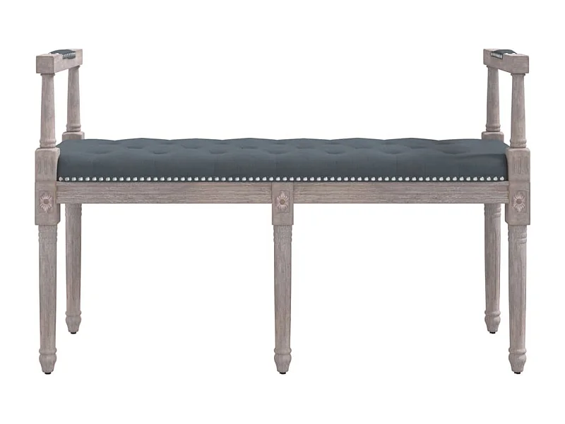 Banc Gris foncé 110x40x70 Velours
