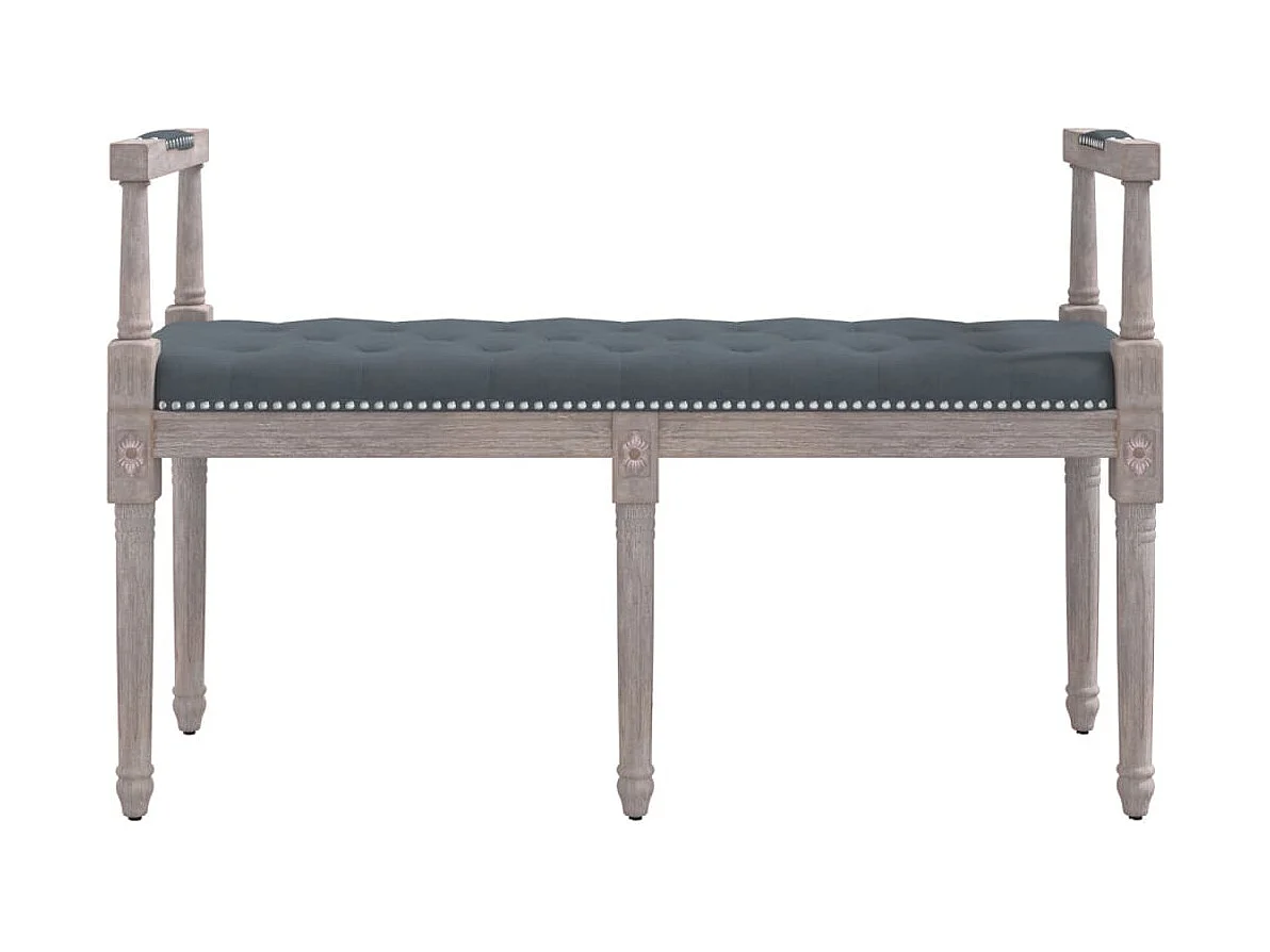 Banc Gris foncé 110x40x70 Velours