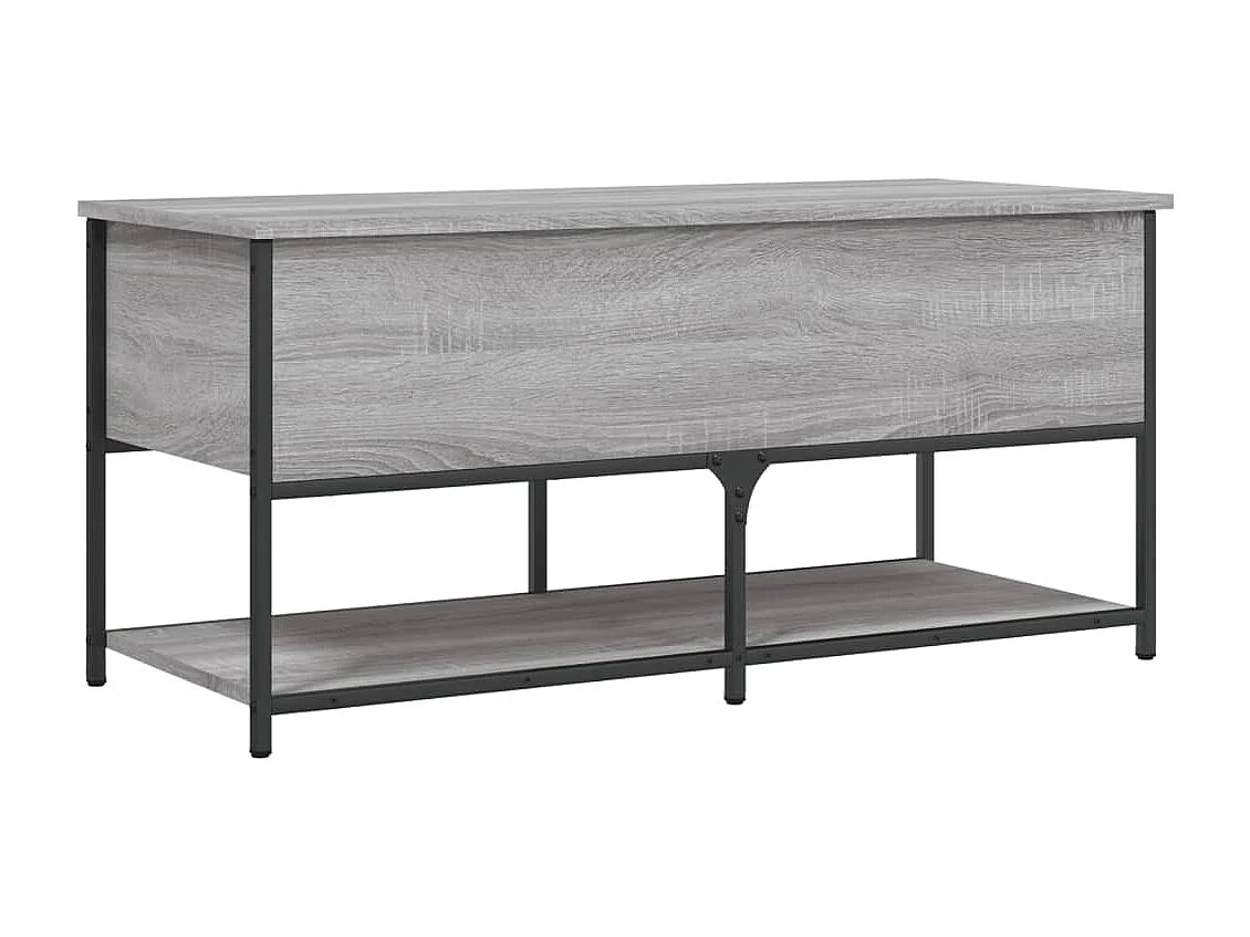 Banc de rangement sonoma gris 100x42,5x47 bois d'ingénierie