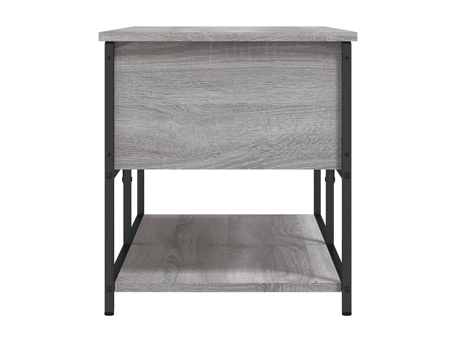 Banc de rangement sonoma gris 100x42,5x47 bois d'ingénierie