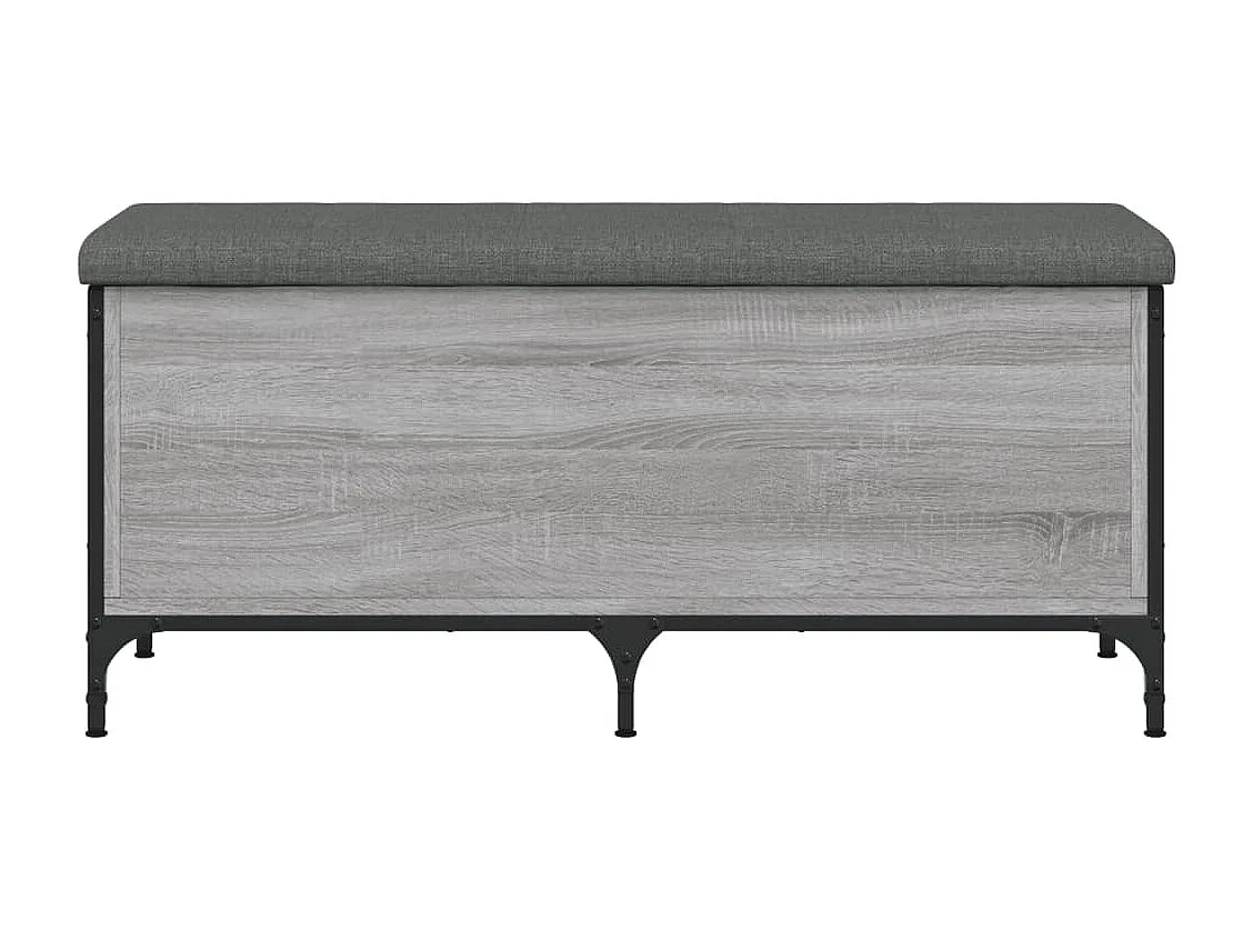 Banc de rangement sonoma gris 102x42x45 bois d'ingénierie