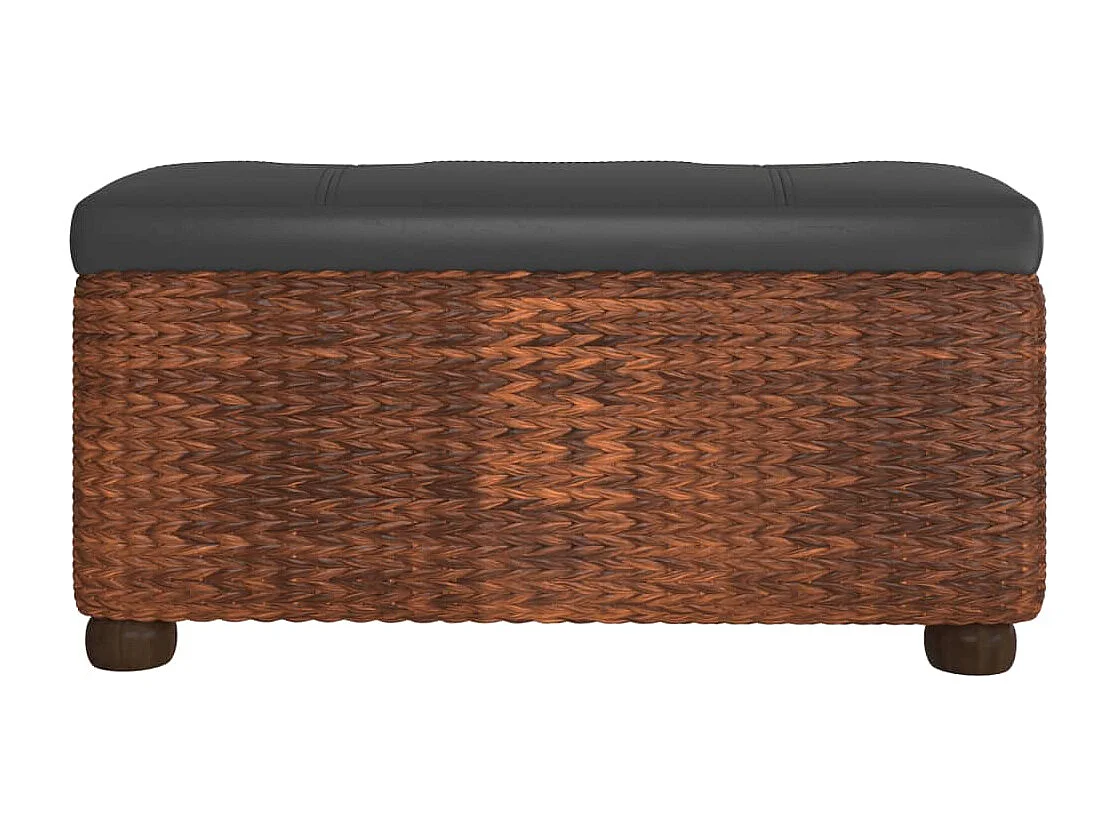 Bancs de rangement 2 pcs avec coussin marron 69cm quenouille