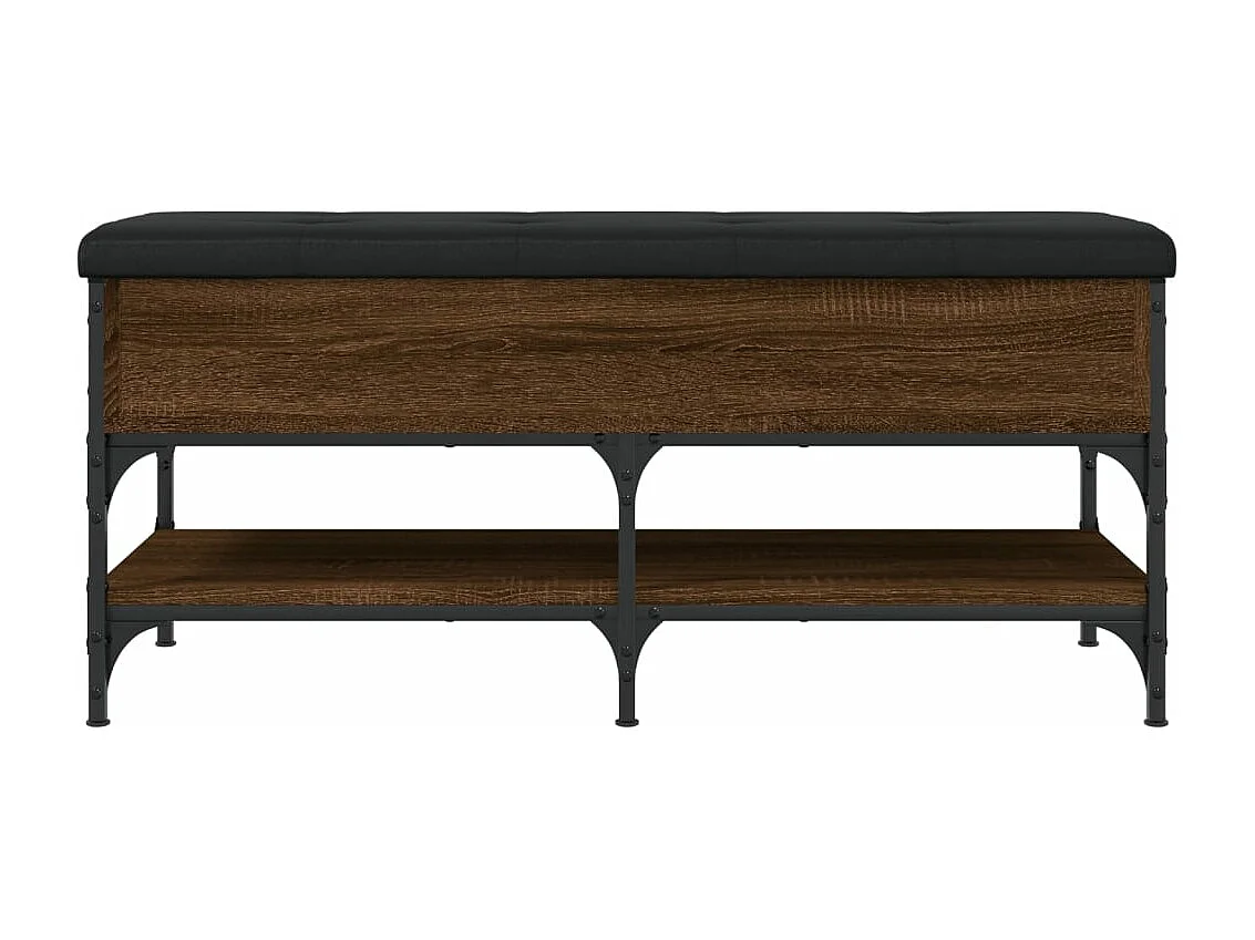 Banc à chaussures chêne marron 102x42x45 bois d'ingénierie