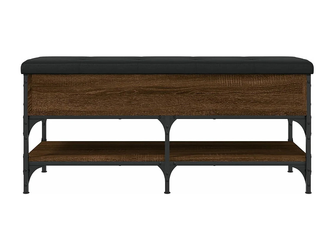 Banc à chaussures chêne marron 102x42x45 bois d'ingénierie