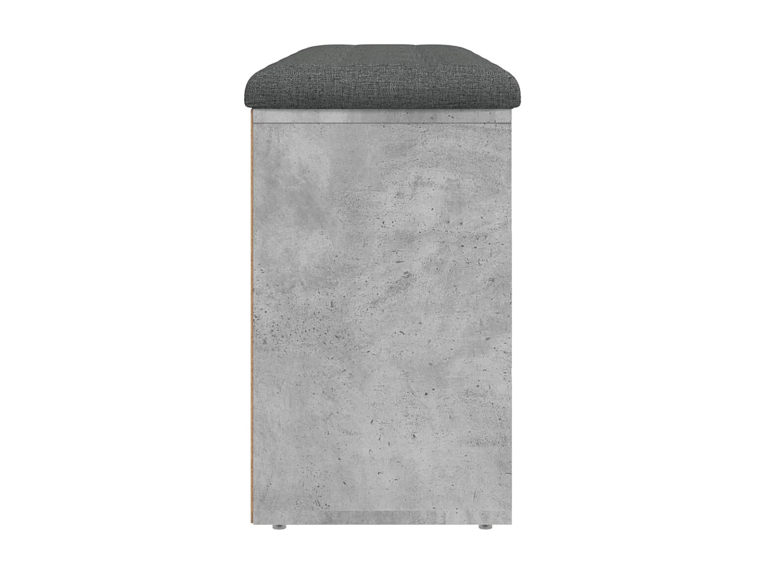 Banc à chaussures gris béton 102x32x50 bois d'ingénierie