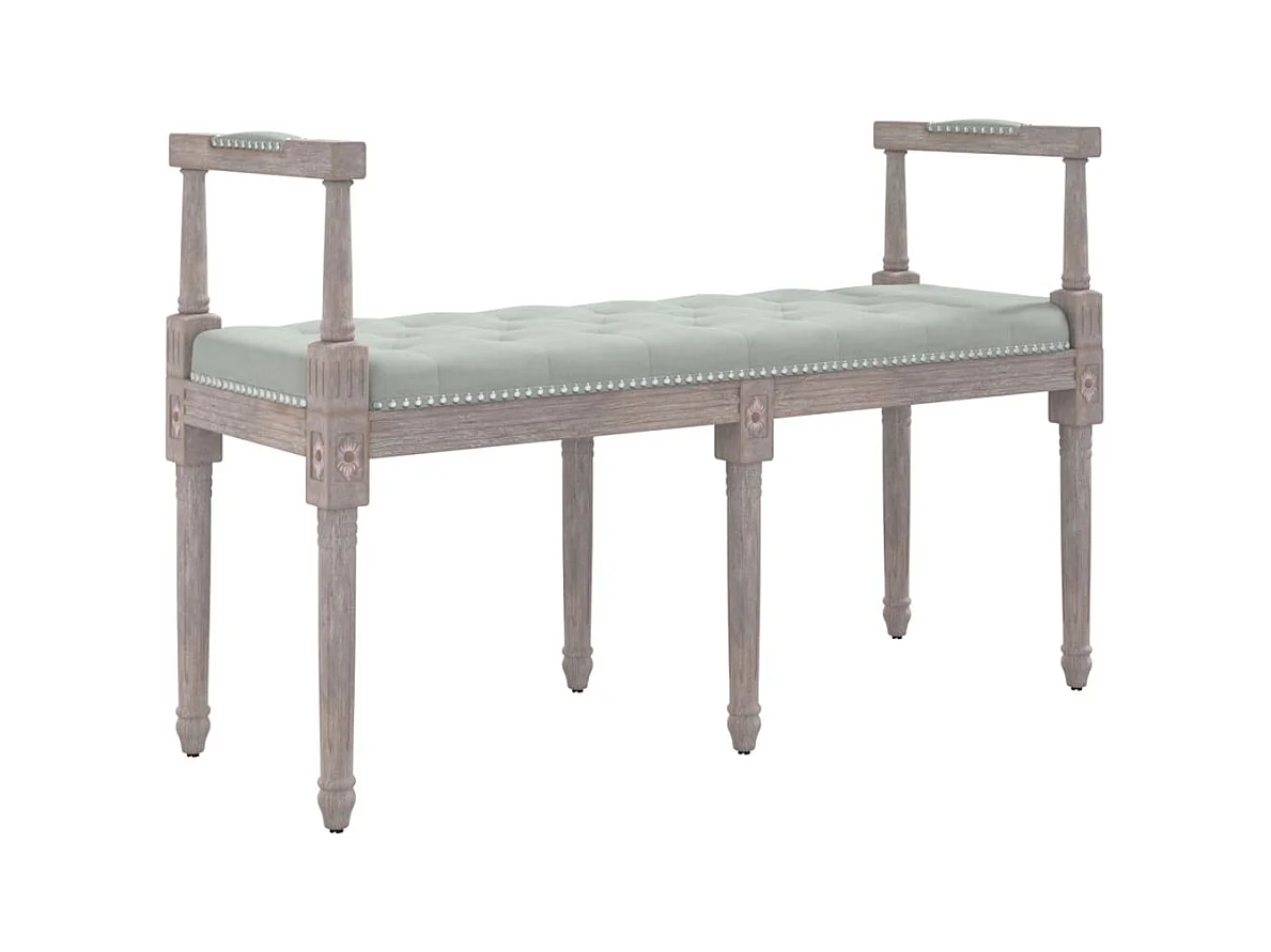 Banc Gris clair 110x40x70 Velours