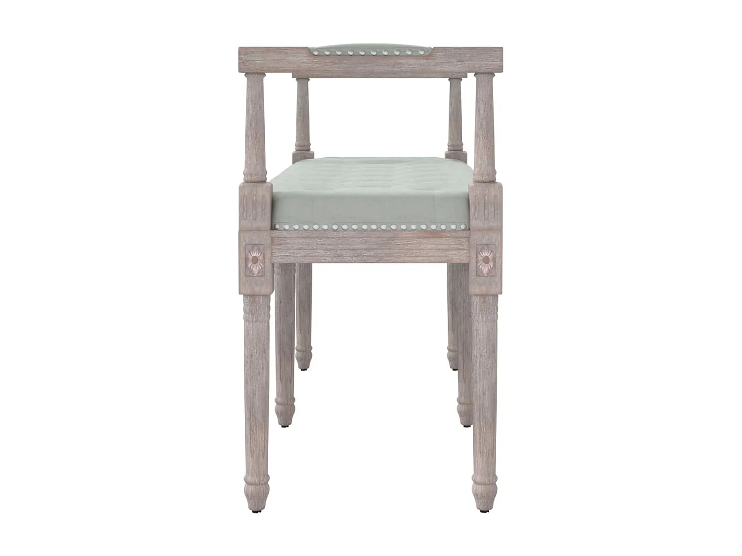 Banc Gris clair 110x40x70 Velours