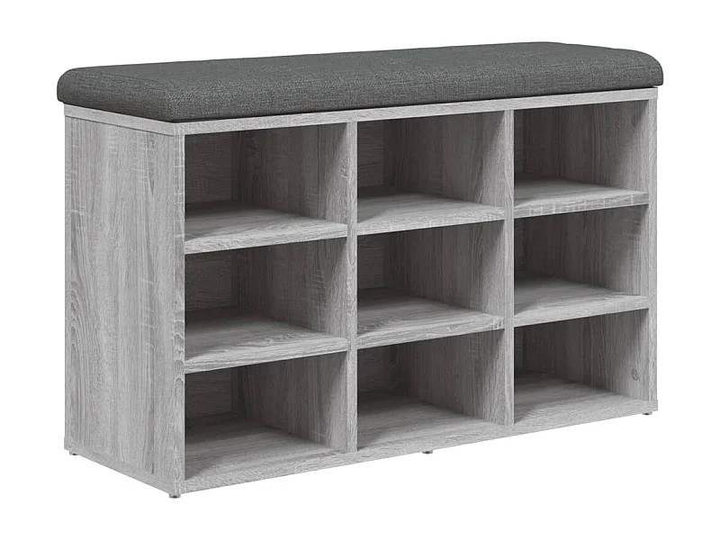 Banc à chaussures sonoma gris 82x32x50 bois d'ingénierie
