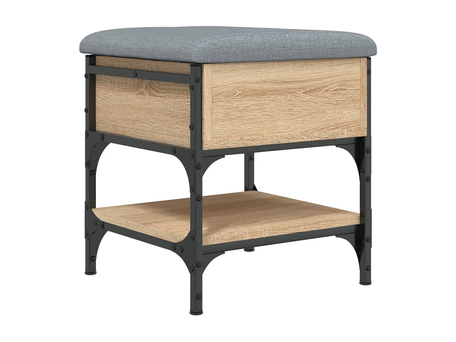 Banc à chaussures chêne sonoma 42x42x45 bois d'ingénierie