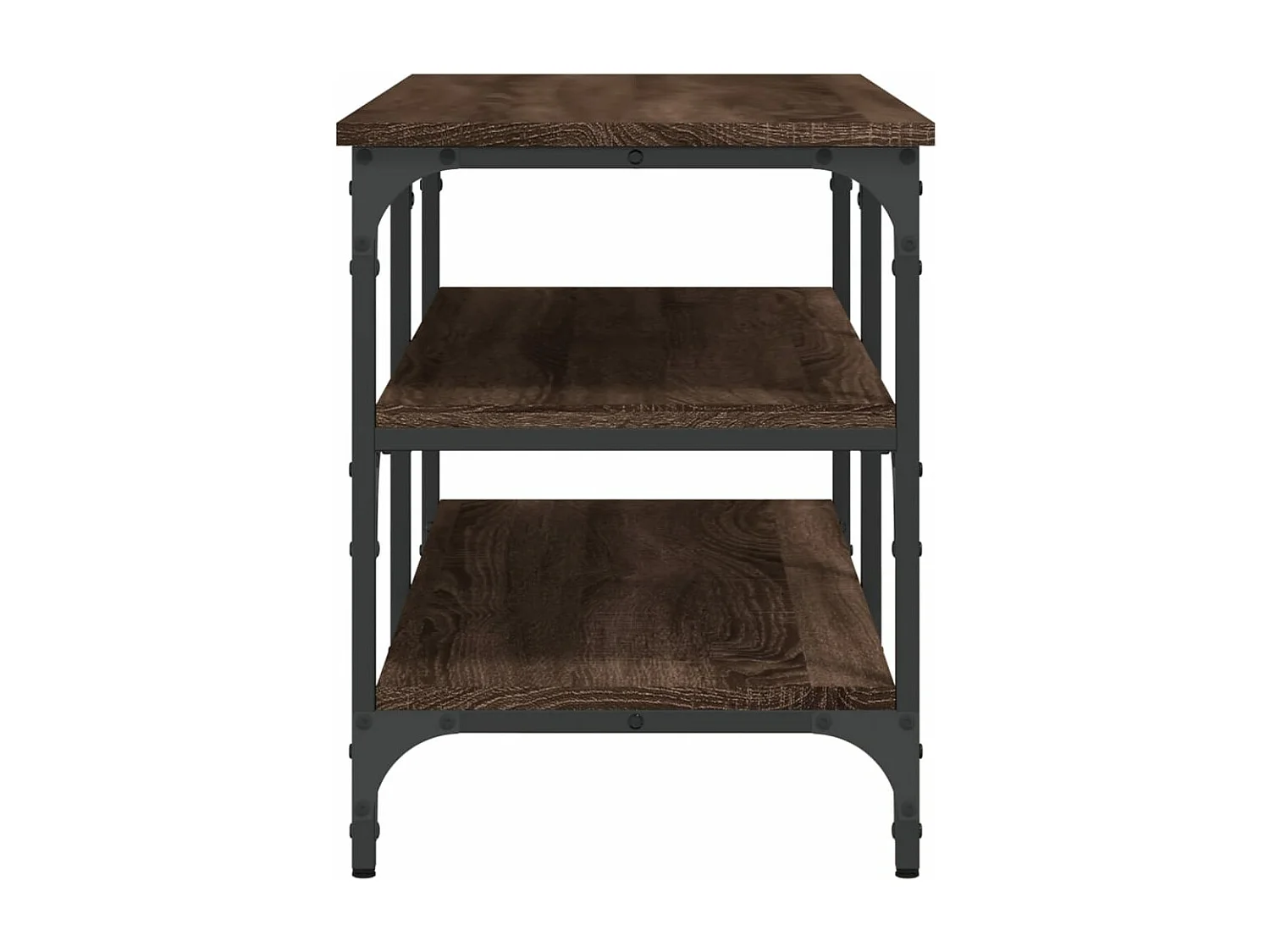 Banc à chaussures chêne marron 100x38,5x49 bois d'ingénierie