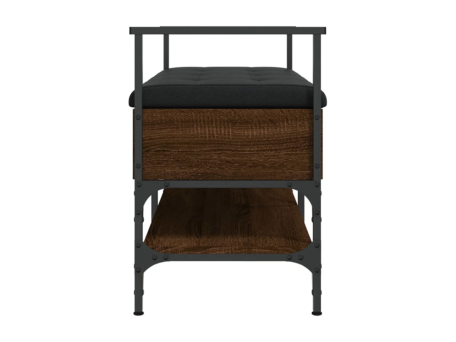 Banc à chaussures chêne marron 85,5x42x57,5 bois d'ingénierie