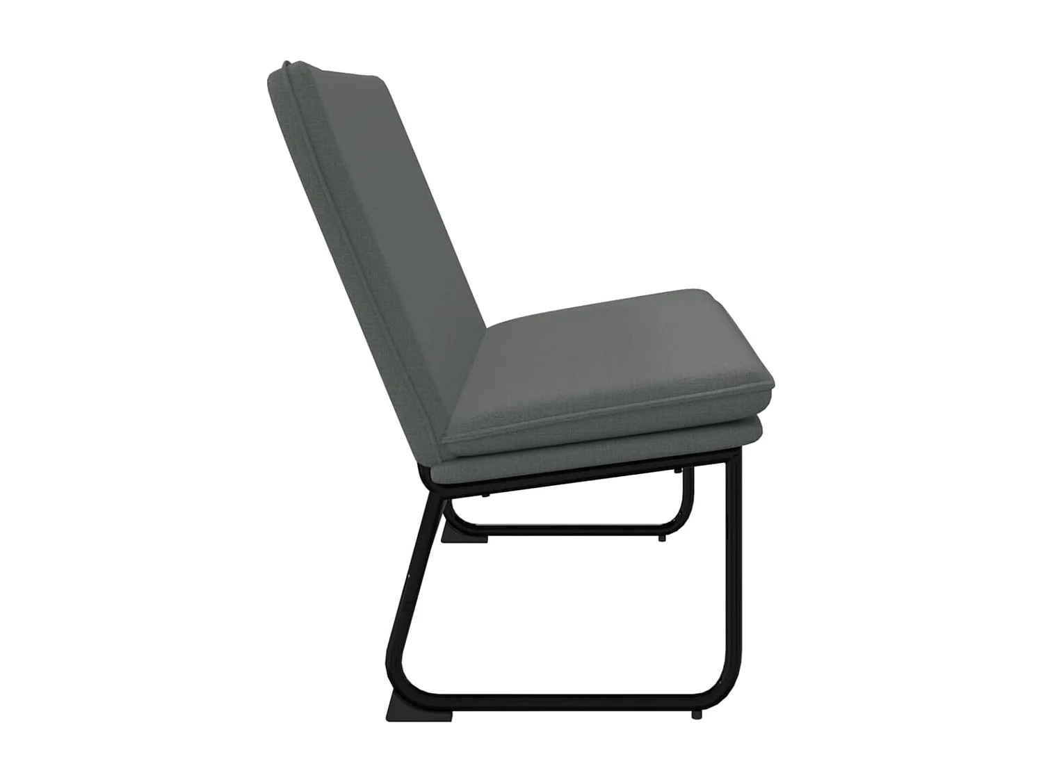 Banc Gris foncé 100x75x76 Tissu