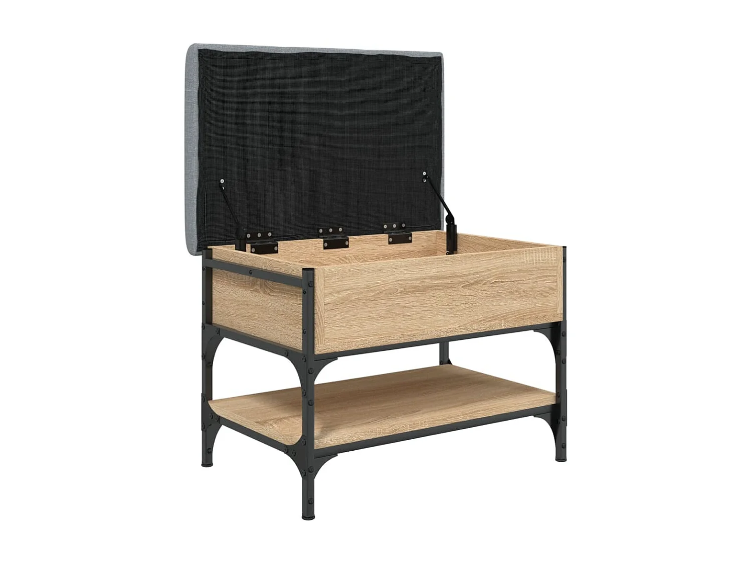 Banc à chaussures chêne sonoma 62x42x45 bois d'ingénierie