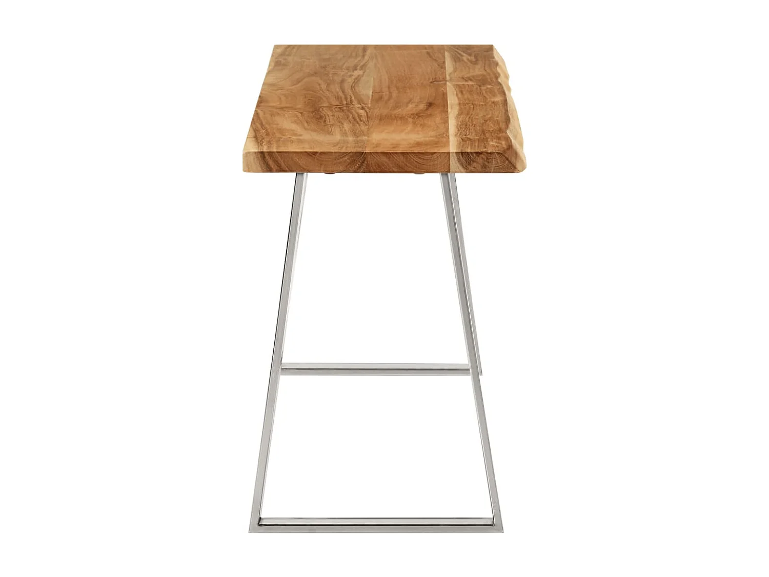 Banc avec bord vivant 105cm bois d'acacia massif