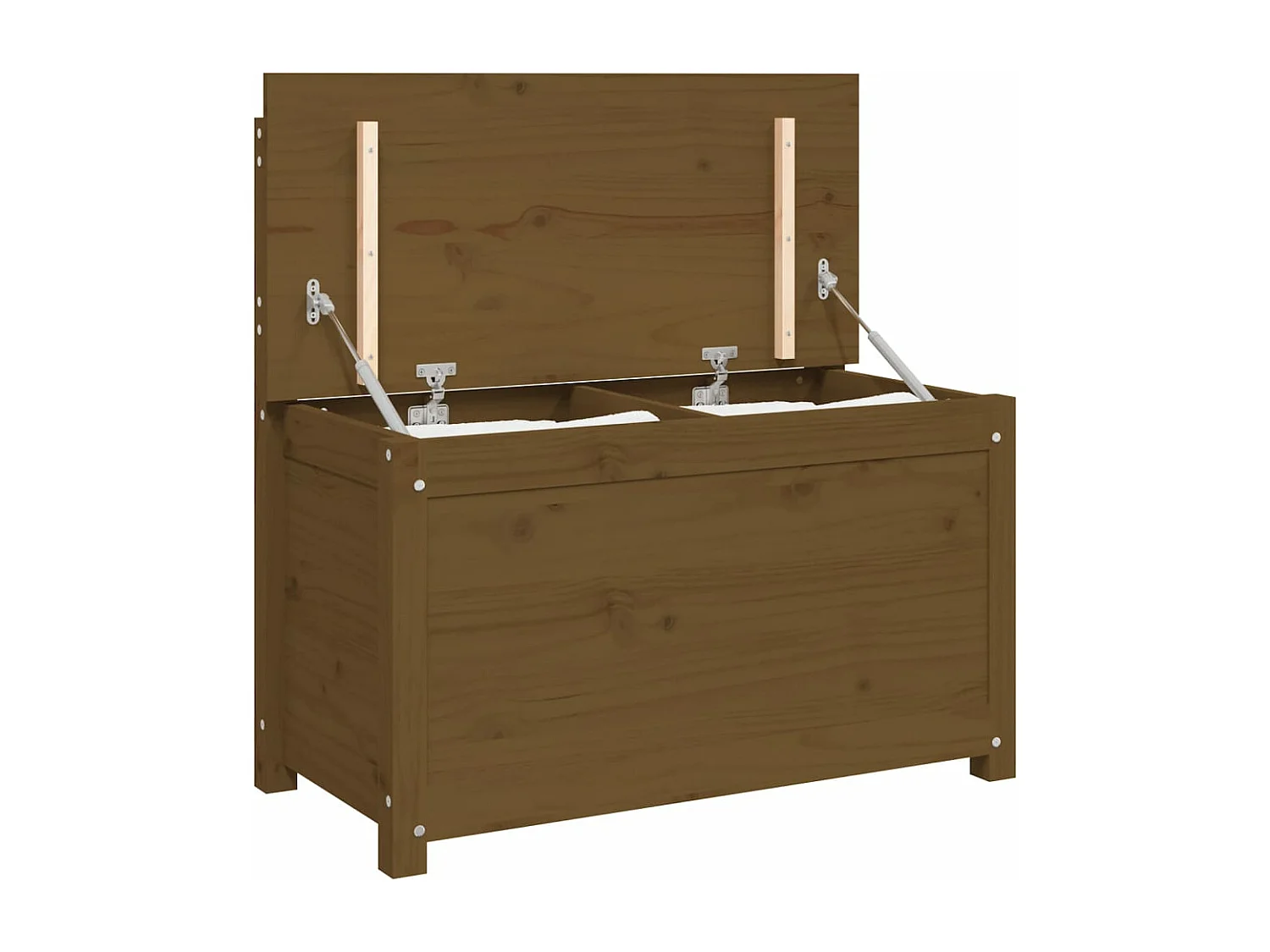 Banc Marron miel 80x41x77 Bois de pin massif