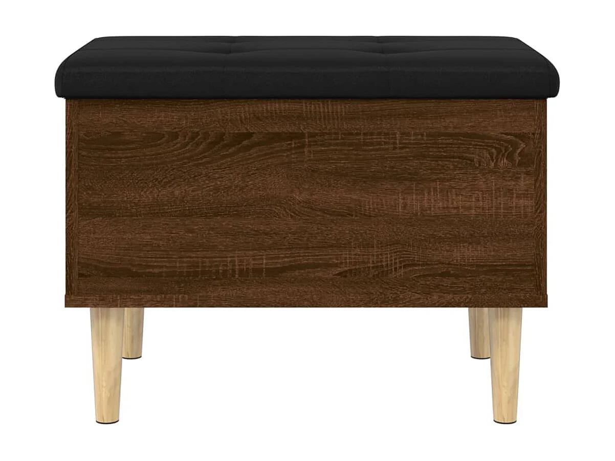 Banc de rangement chêne marron 62x42x46 bois d'ingénierie