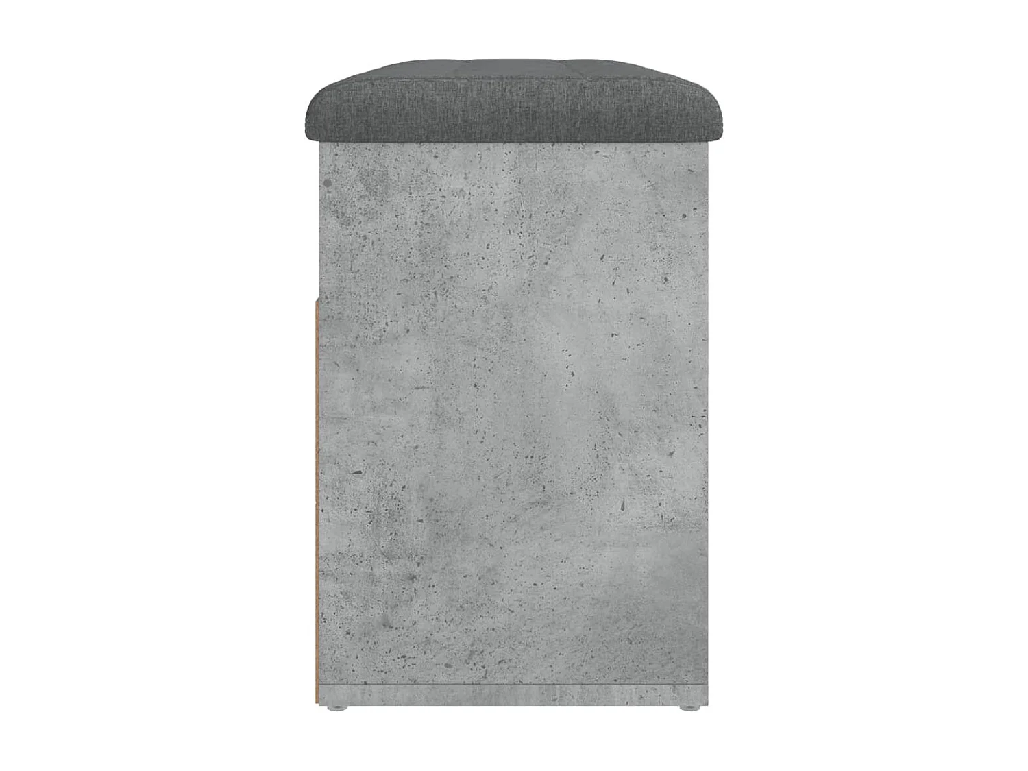 Banc à chaussures gris béton 82x32x45,5 bois d'ingénierie