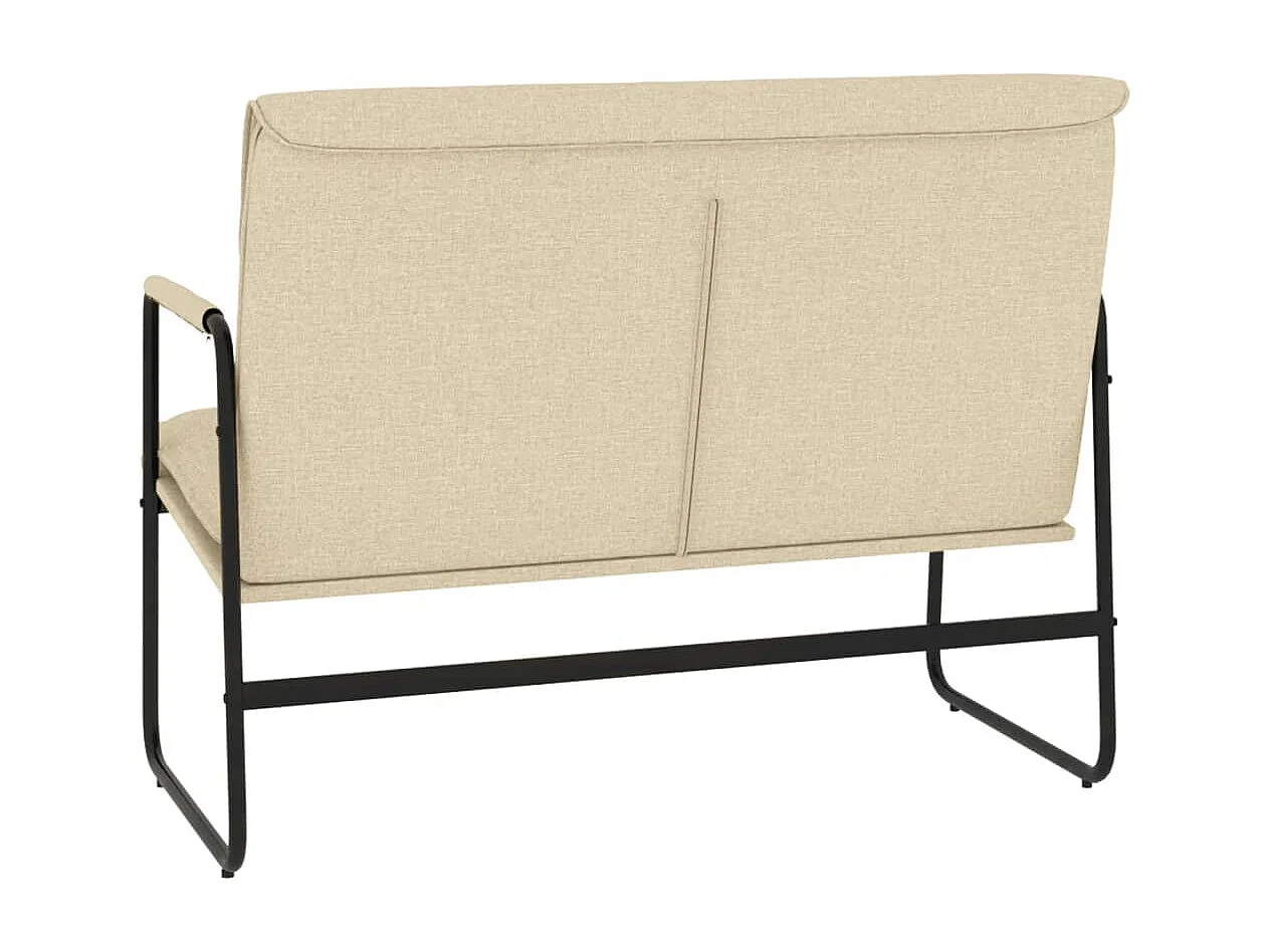 Banc Crème 100x64x80 Tissu