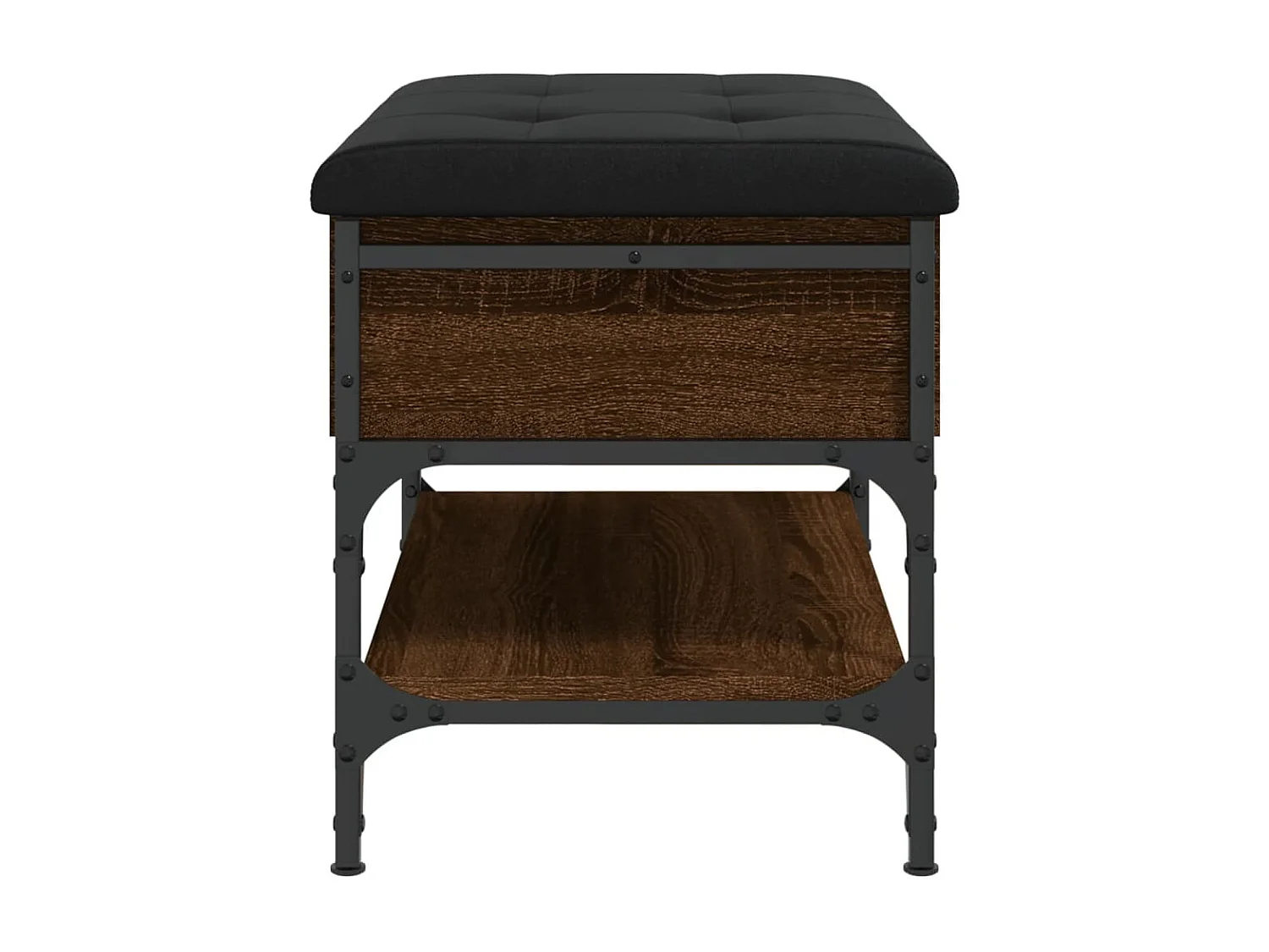 Banc à chaussures chêne marron 62x42x45 bois d'ingénierie