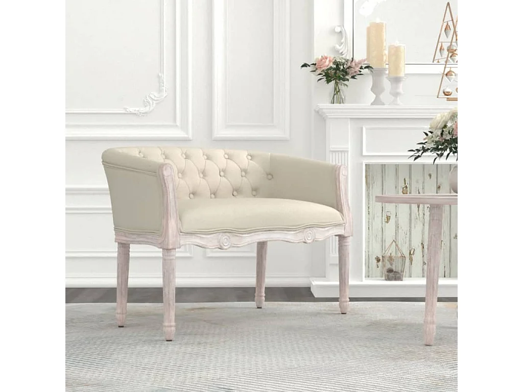 Banc beige 98x56x69 lin