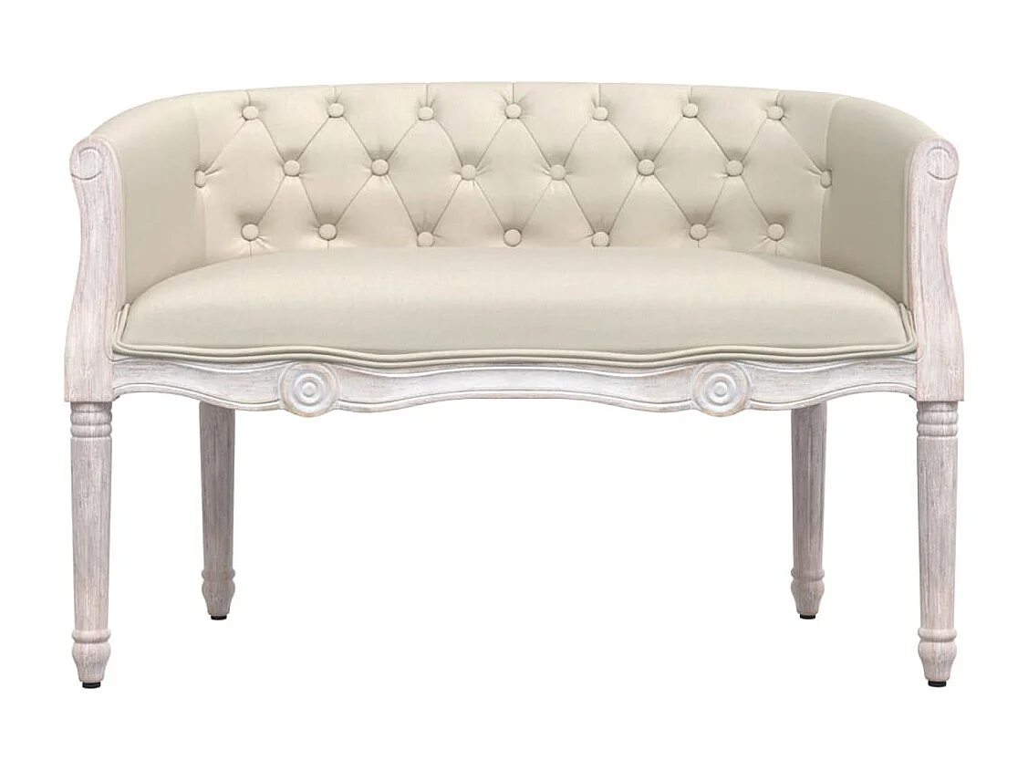 Banc beige 98x56x69 lin