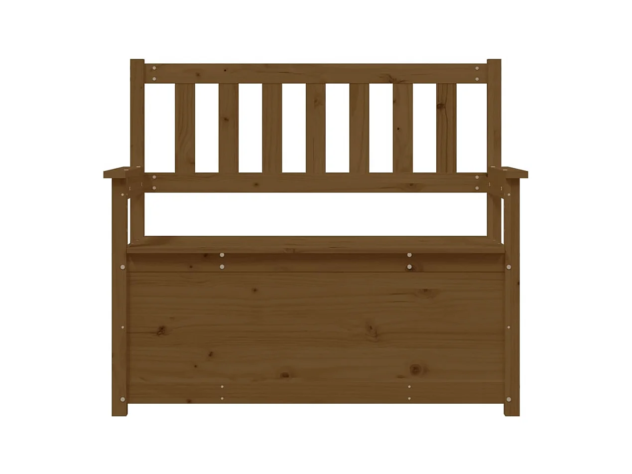 Banc Marron miel 112,5x51,5x96,5 Bois de pin massif