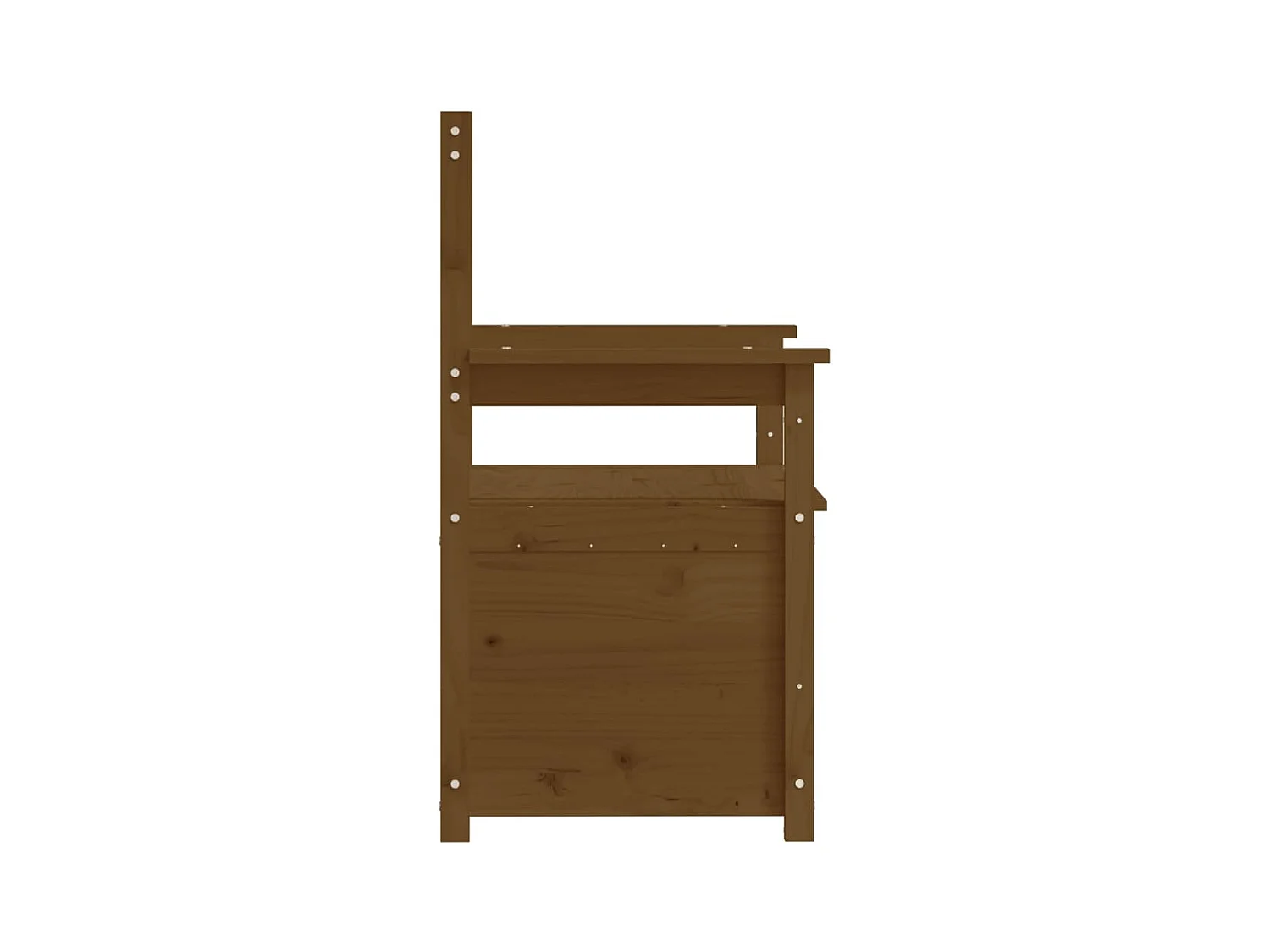 Banc Marron miel 112,5x51,5x96,5 Bois de pin massif