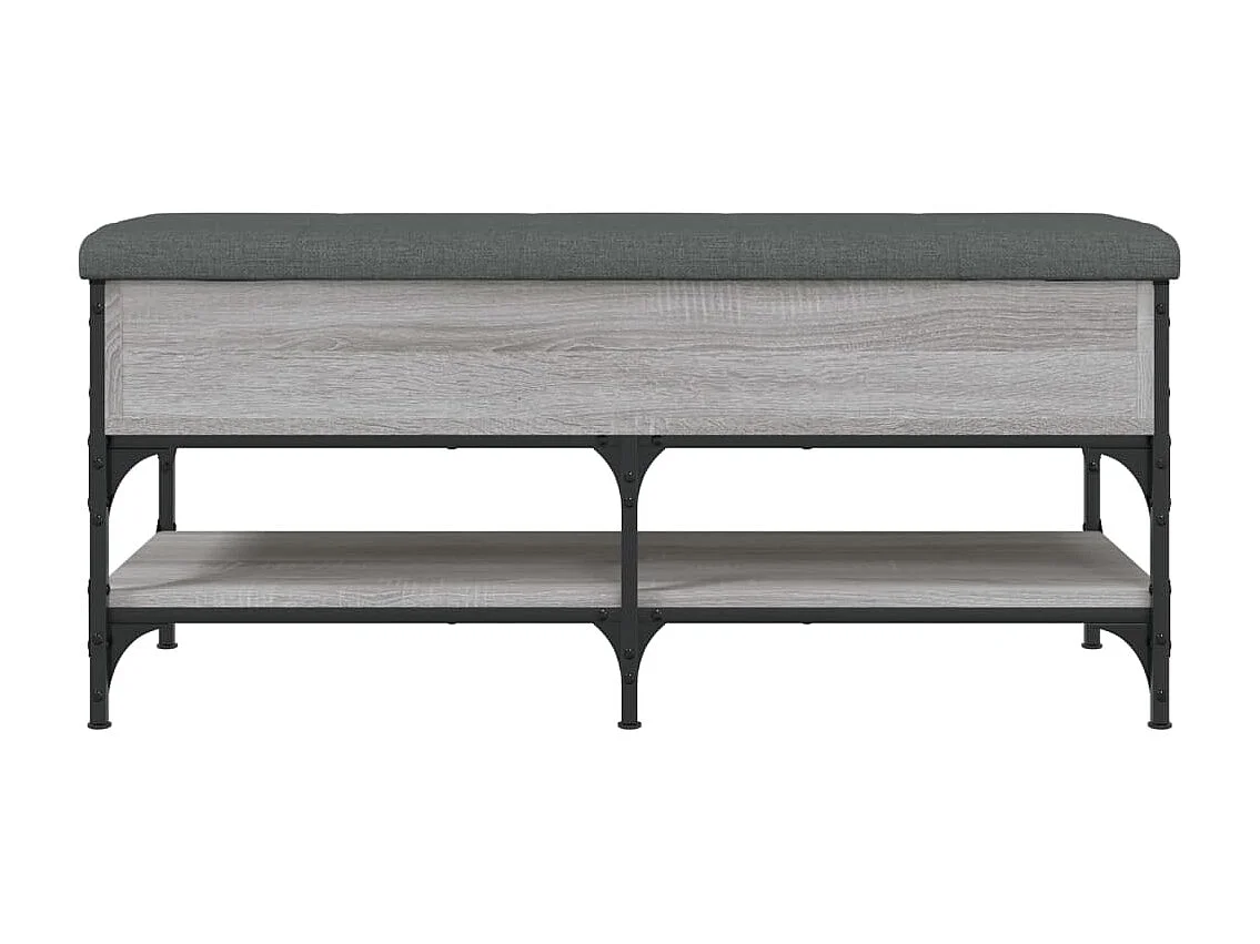 Banc à chaussures sonoma gris 102x42x45 bois d'ingénierie