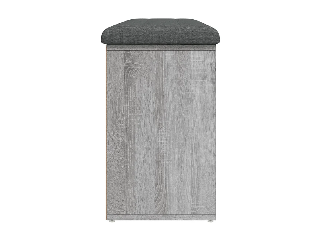 Banc à chaussures sonoma gris 102x32x50 bois d'ingénierie
