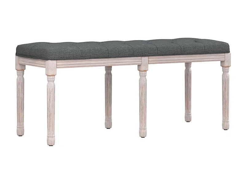 Banc Gris foncé 110x40x49 Tissu