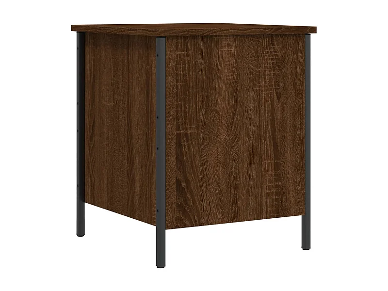 Banc de rangement chêne marron 40x42,5x50 bois d'ingénierie