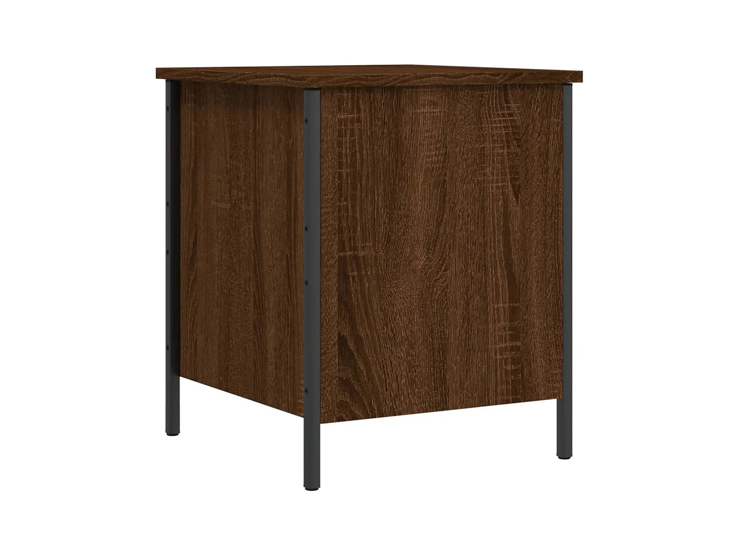 Banc de rangement chêne marron 40x42,5x50 bois d'ingénierie