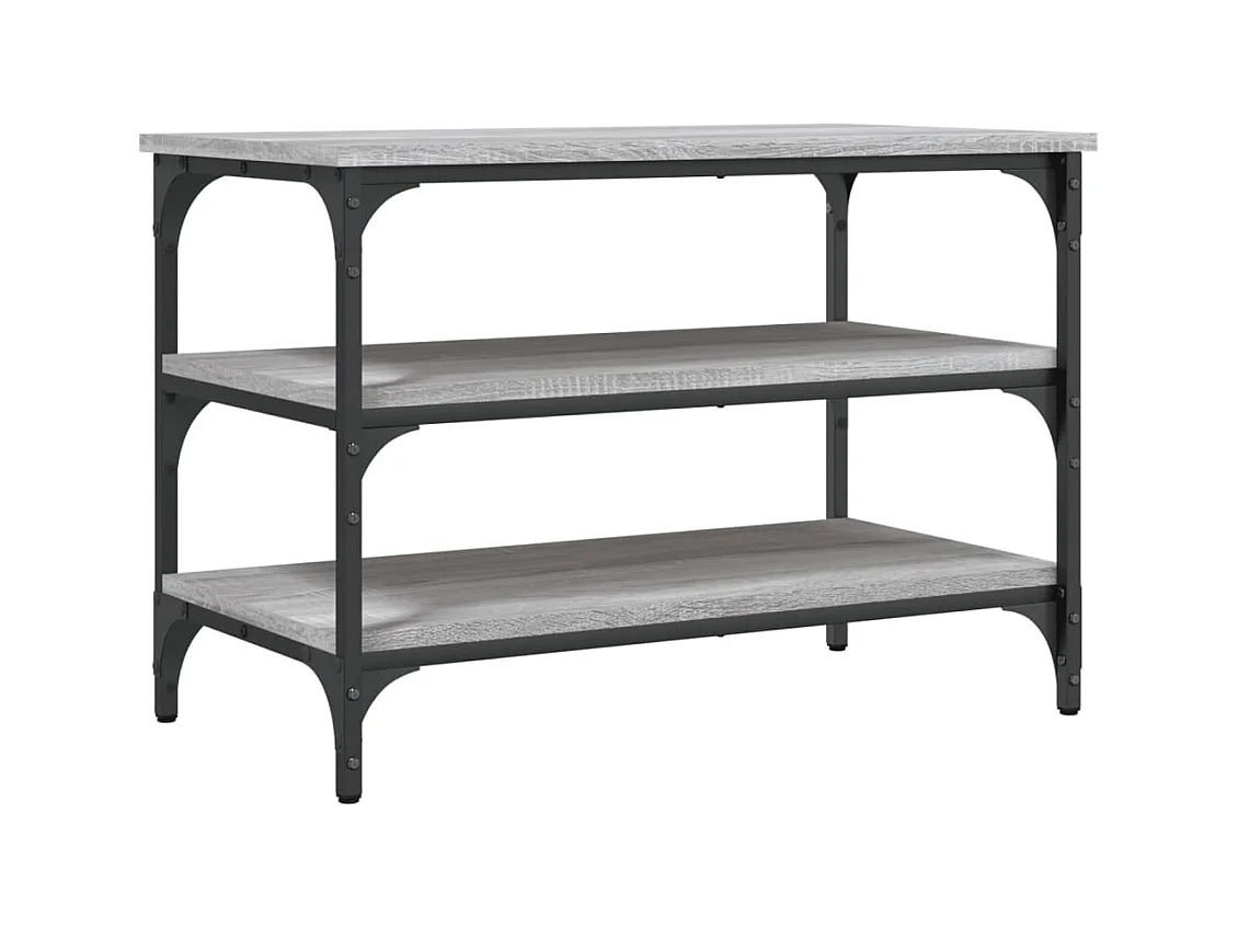 Banc à chaussures sonoma gris 70x38,5x49 bois d'ingénierie