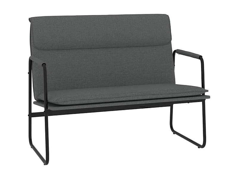 Banc Gris foncé 100x64x80 Tissu