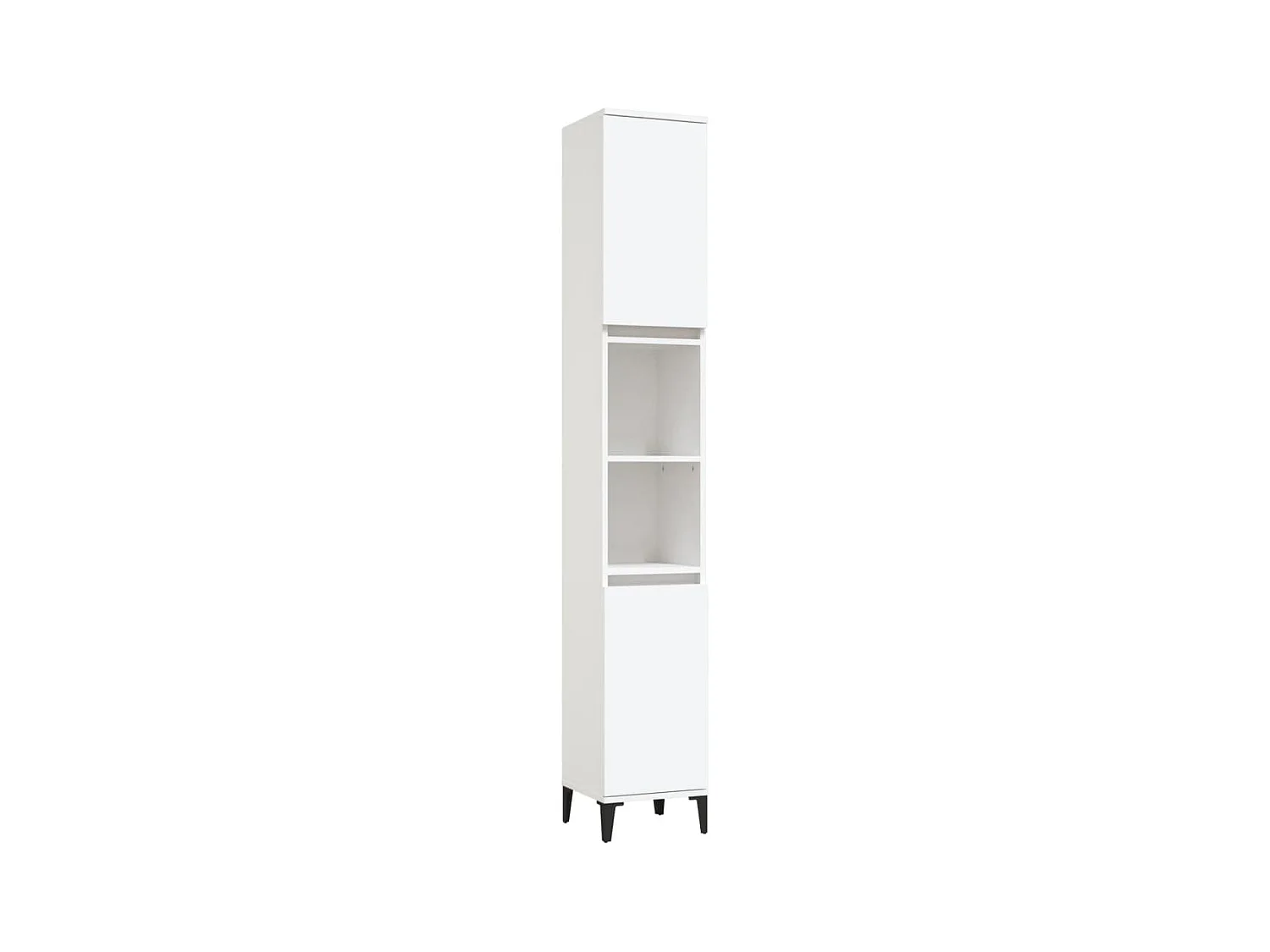 Armoire de salle de bain blanc 30x30x190 bois d'ingénierie