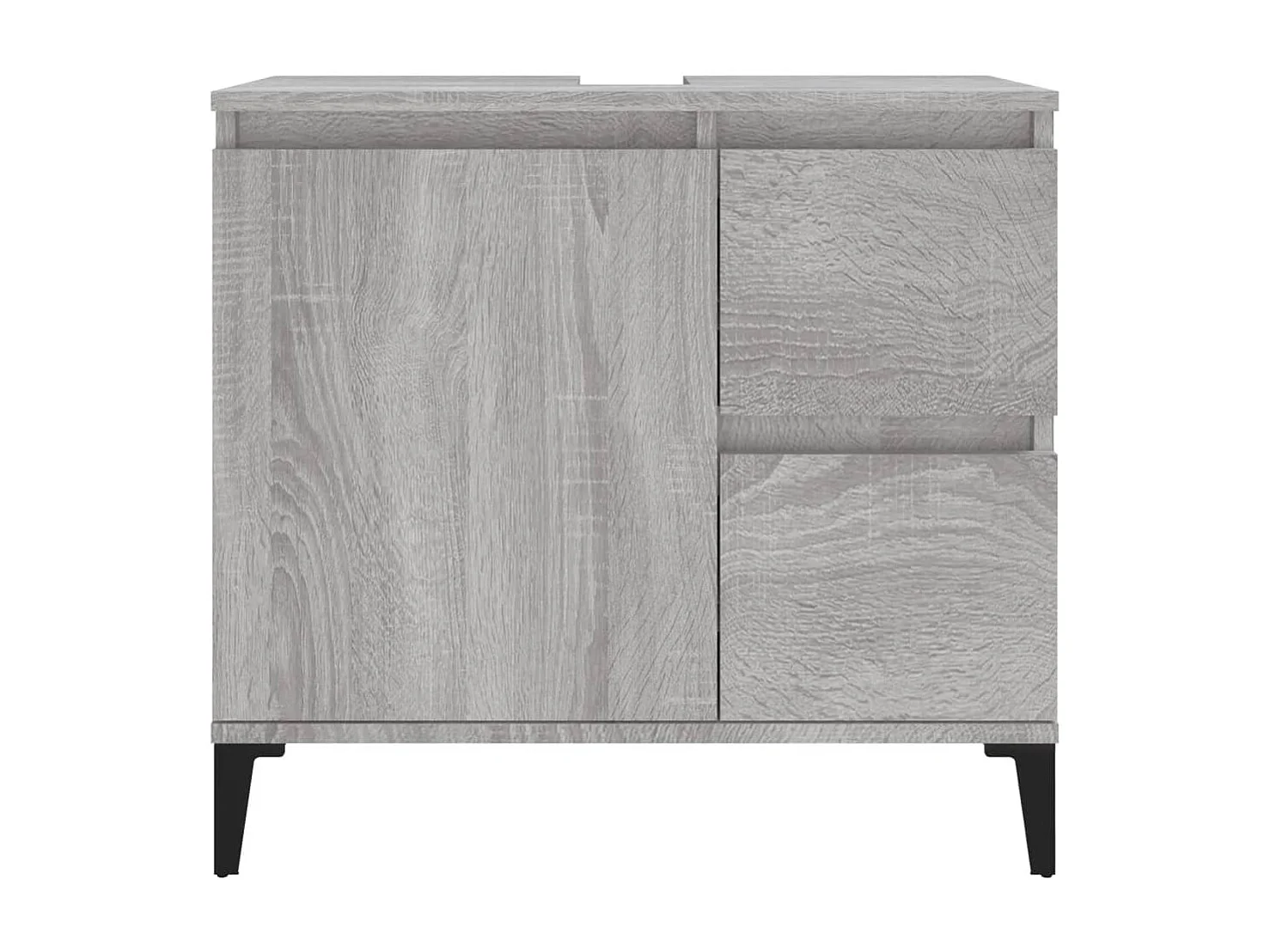 Armoire de bain sonoma gris 65x33x60 bois d'ingénierie