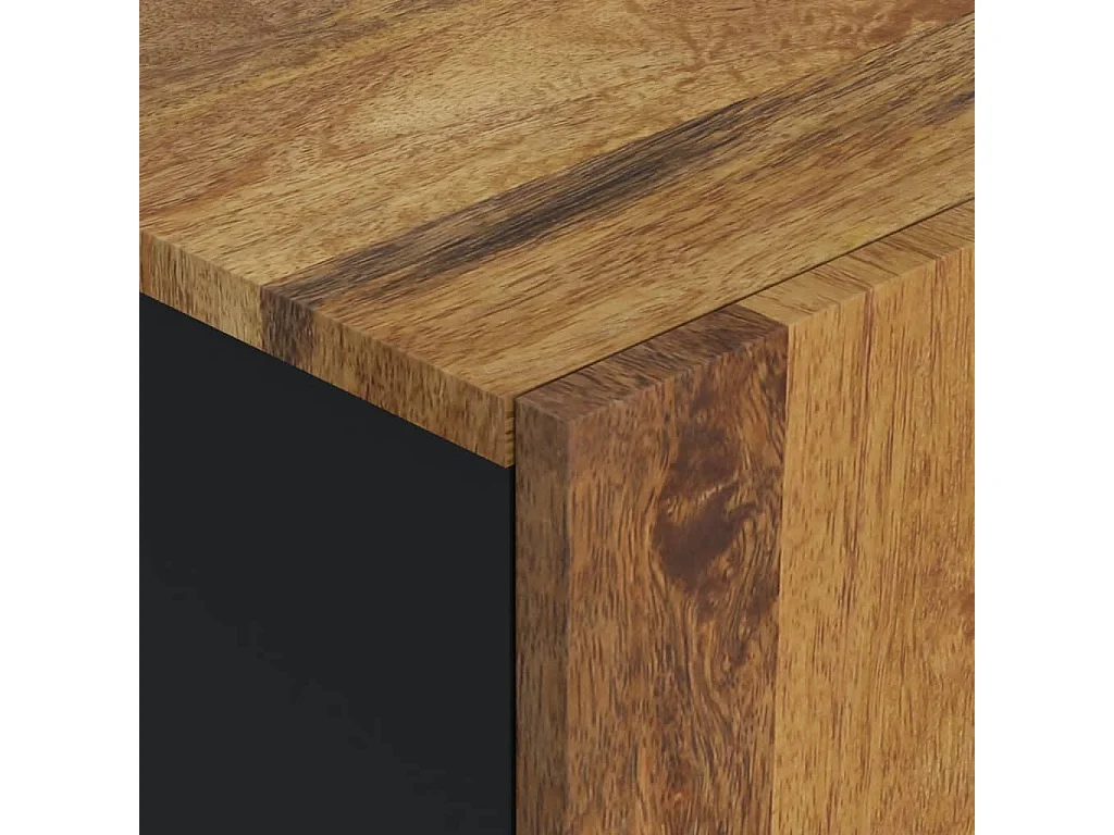 Armoire de salle de bain 38x33x58 bois massif de manguier