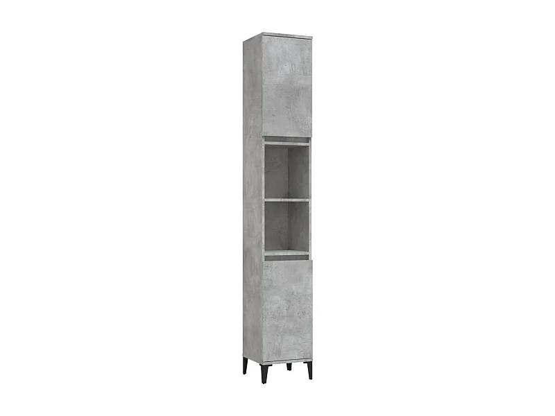 Armoire de salle de bain gris béton 30x30x190