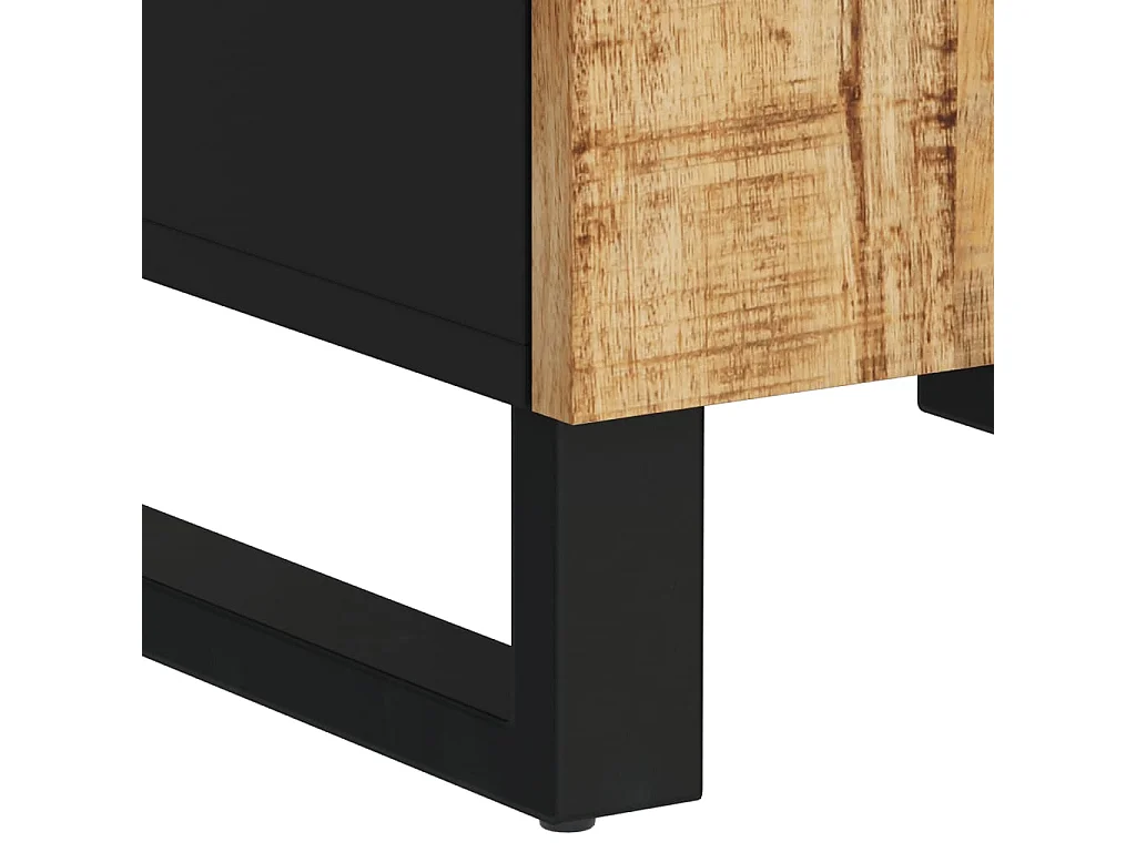 Armoire de salle de bain 38x33x160 bois massif de manguier