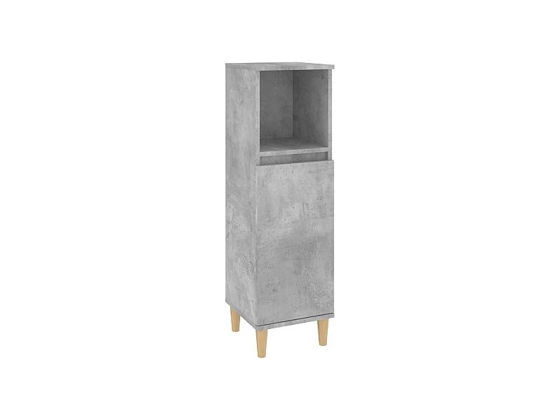 Armoire de salle de bain gris béton 30x30x100